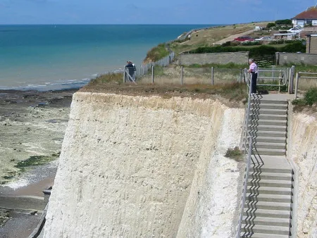 Peacehaven steps down to the beach at Friars Bay